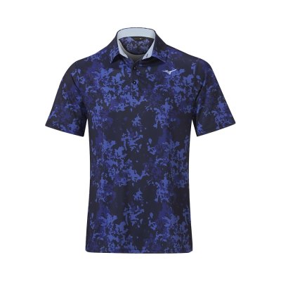 Camisa Polo Mizuno Floral Hombre - Morados - Chile M294KBSIUW